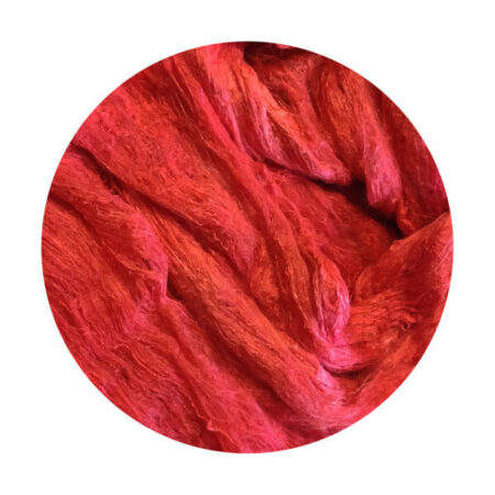Silk laps ŚCINKI farbowany czerwony 24g